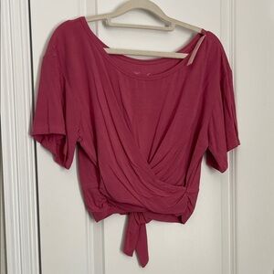 Victoria's Secret Rose Wrap Crop Top